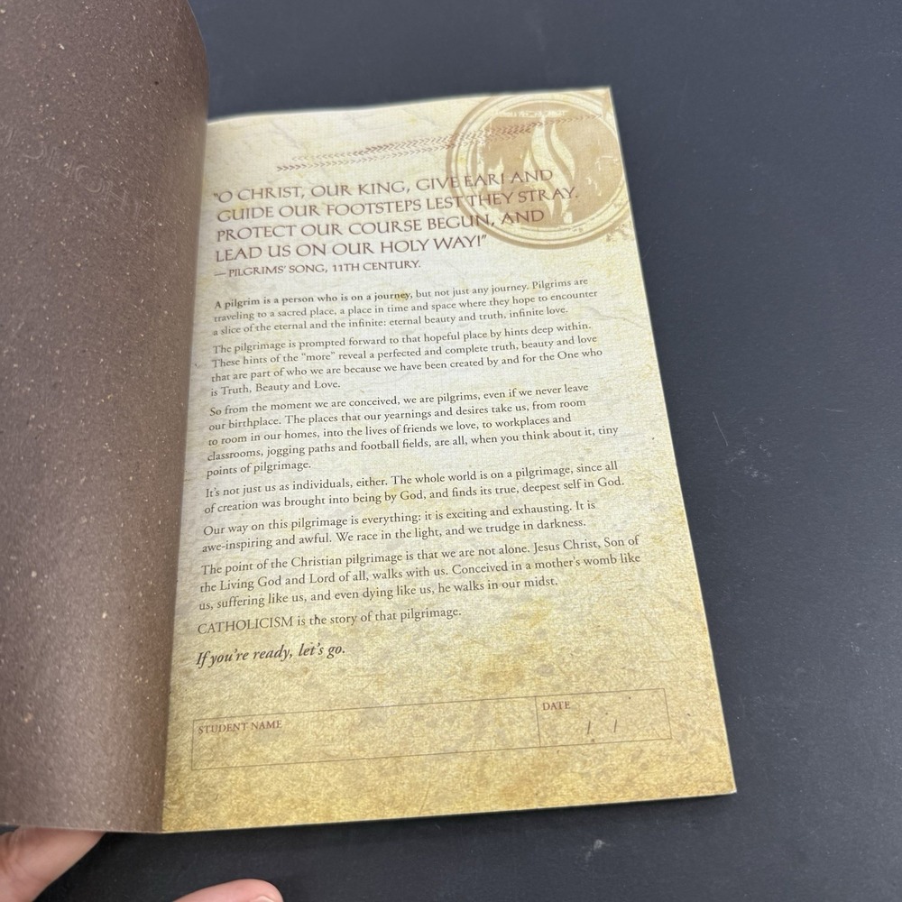 Catholicism Pilgrimage Journal Robert Barron Word on Fire Student Study Guide - Picture 2 of 6
